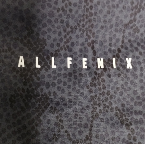 AllFenix Blue Snake Print Compression Leggings Size Medium - Picture 4 of 7